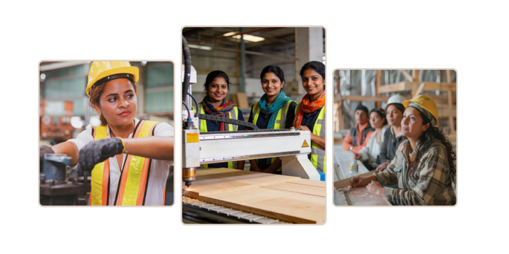 women skilled worker